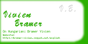 vivien bramer business card